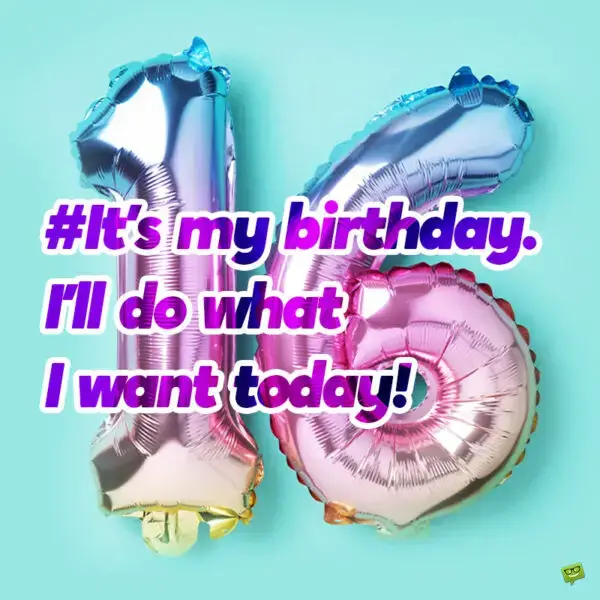 16th birthday caption for your Instagram posts.
