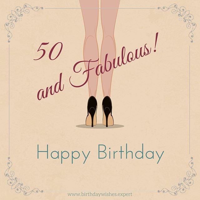 Happy 50th Birthday  Funny \u0026 Sweet Wishes for 50yearolds