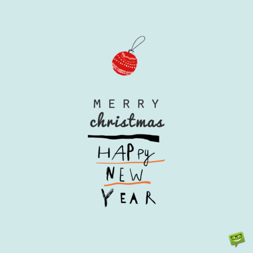 Merry Christmas wish on image for easy sharing on chats, messages and emails.