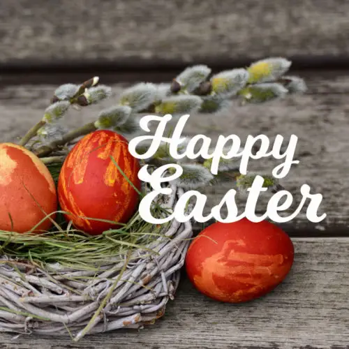 Happy Easter Wish on image of Easter eggs. | Birthday Wishes Expert Happy Easter