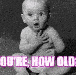 Shocked baby birthday gif | Birthday Wishes Expert Shocked baby birthday gif