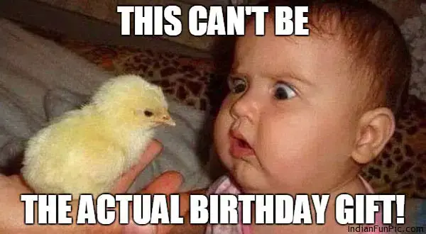 This can't be the actual birthday gift!