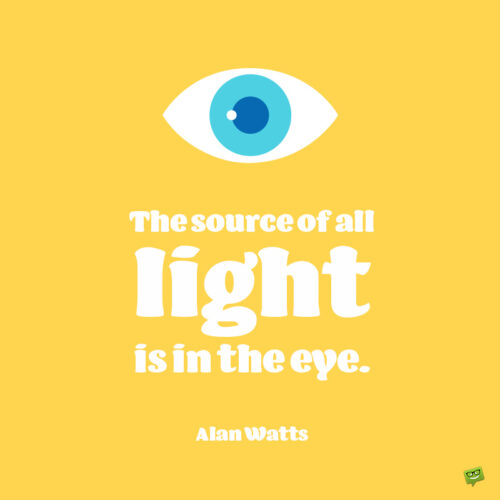 Alan Watts short quote to inspire you and give you food for thought.