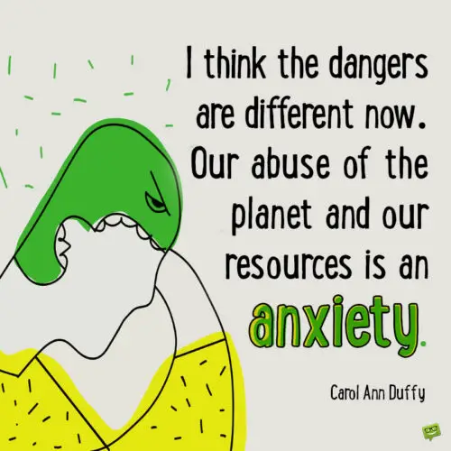 Inspirational quote about anxiety to note and share.
