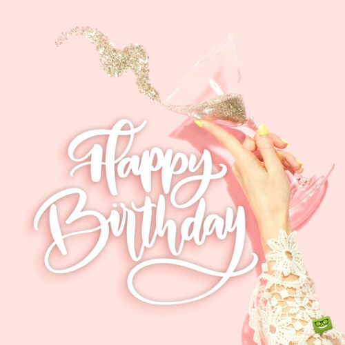 Birthday image for stylish friend.