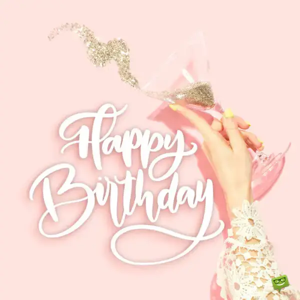 Birthday image for stylish friend.