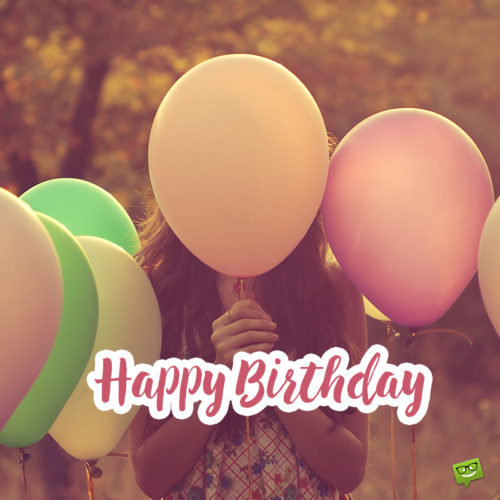 Birthday image with balloons. | Birthday Wishes Expert Birthday image to help you wish on social media and messages.