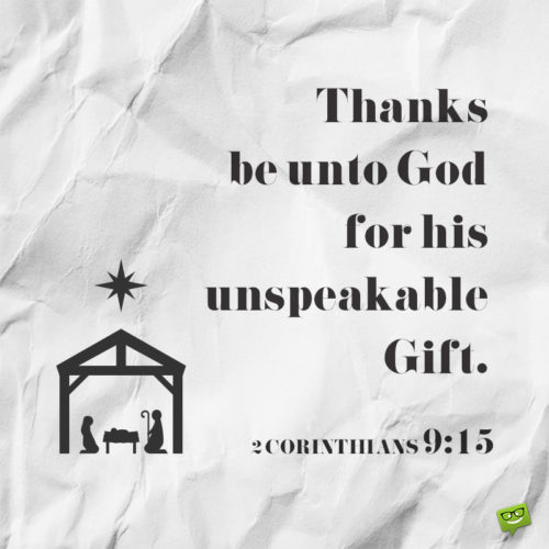 Christmas bible verse for wishing.