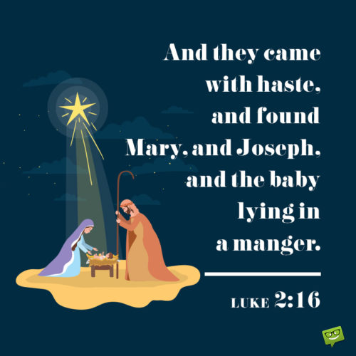 Christmas Bible verse for wishing.