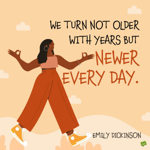Emily Dickinson quote to note and share.