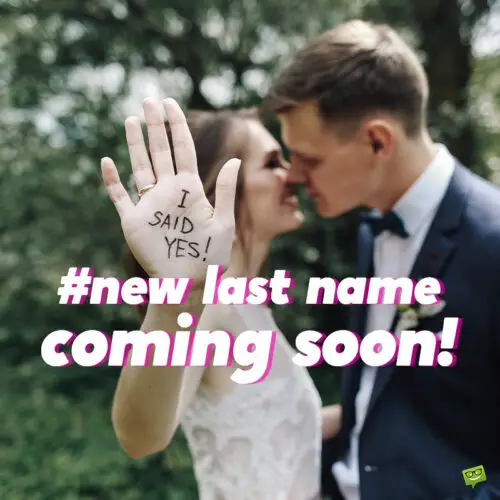 Engagement caption on image with couple kissing. Engagement caption for photo posts.
