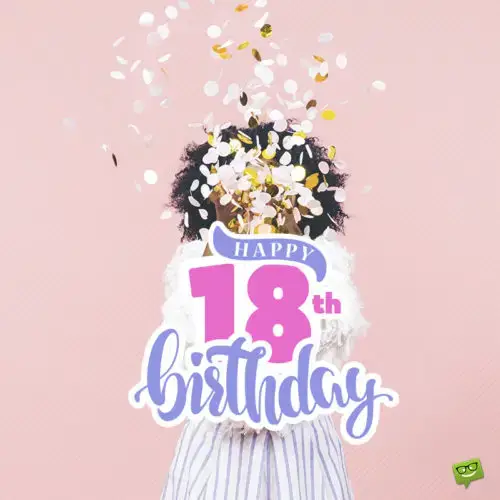 Birthday image for 18th birthday.