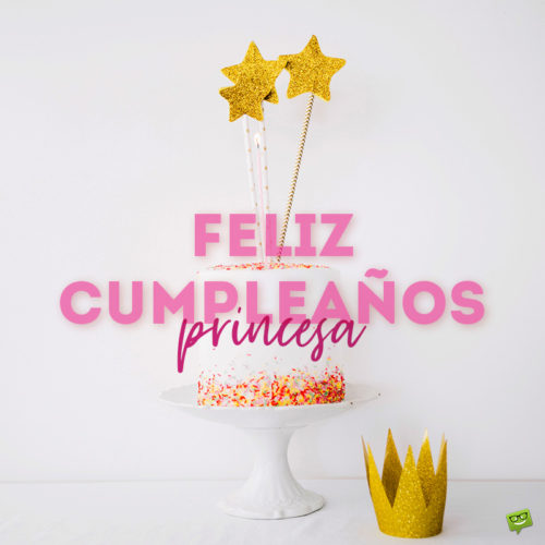 Deseo de cumpleaños sobre una imagen de una tarta. 