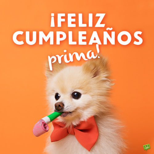 Mensaje de cumpleaños para mi prima.