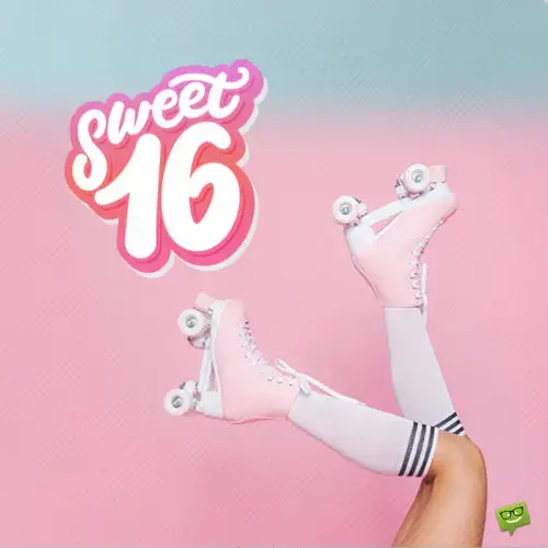 Birthday image for 16th birthday.