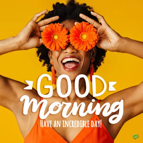 Good morning message for friends on image with beautiful woman holding flowers in frond of her eyes. | Birthday Wishes Expert Good morning image for friends.
