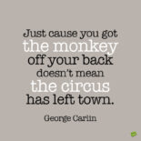 George Carlin Quote to note and share.