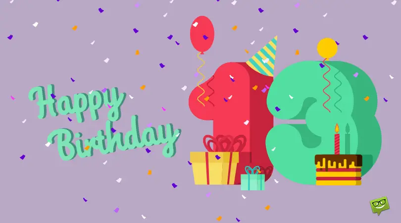 Birthday wishes for 13th birthday