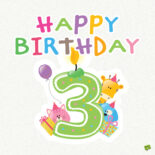 Cute image for 3rd birthday.