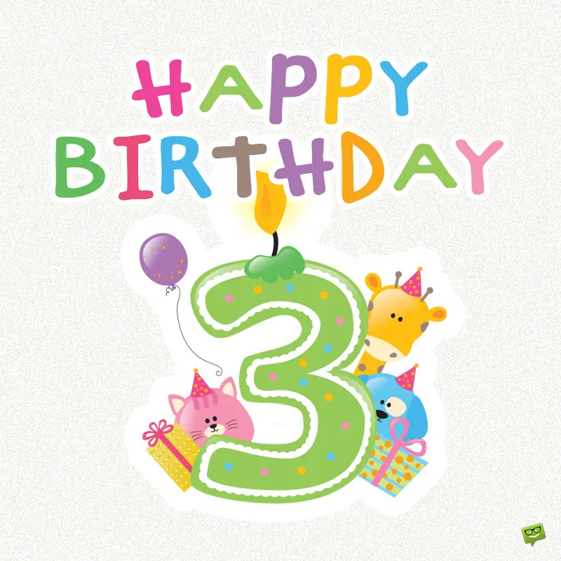 Happy 3rd Birthday | 20 Birthday Quotes of Love for your Kid