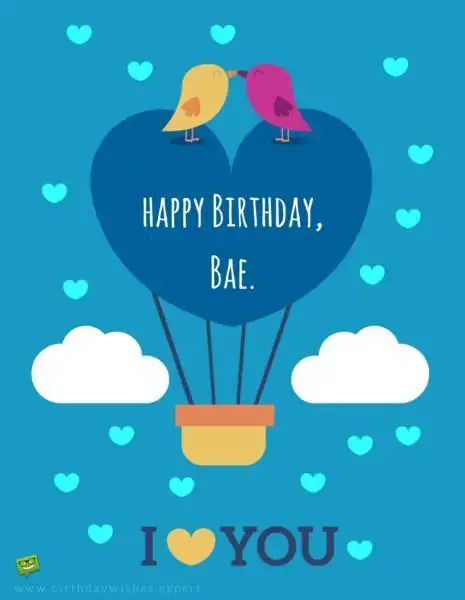 Happy Birthday, Bae. I love you!