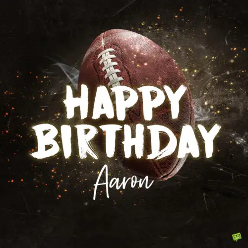 Happy Birthday image for Aaron.