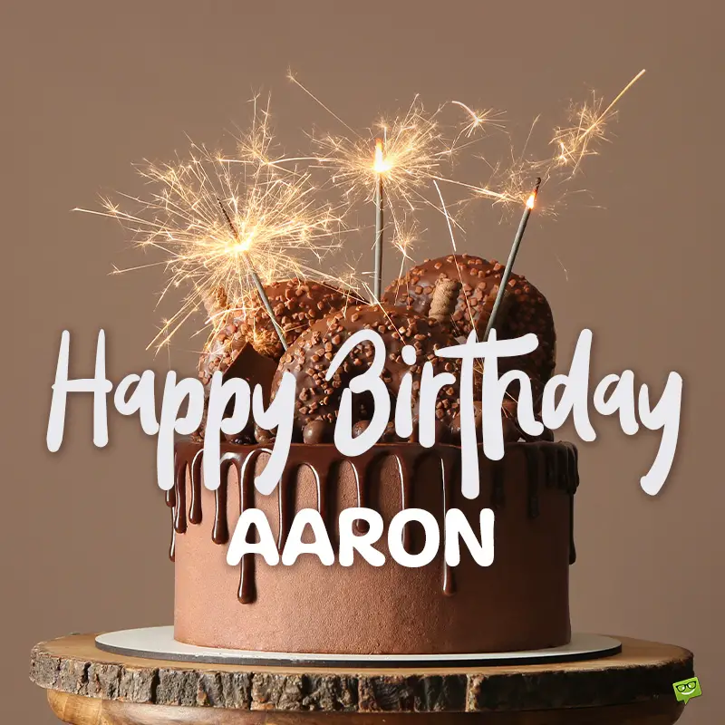 Happy Birthday image for Aaron.