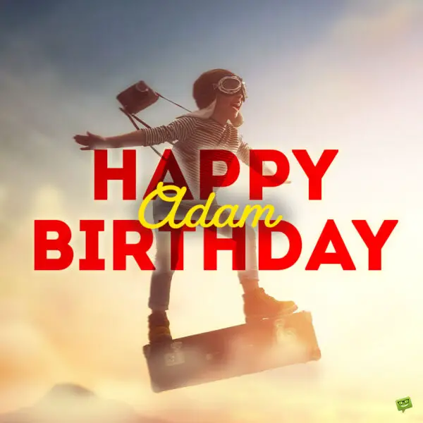 Happy Birthday image for Adam.