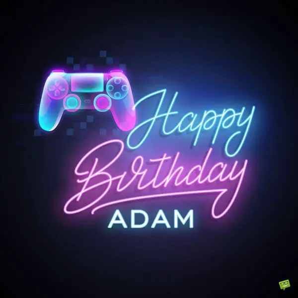 Happy Birthday image for Adam.