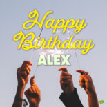 Happy Birthday image for Alex.