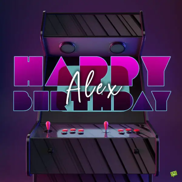 Happy Birthday image for Alex.