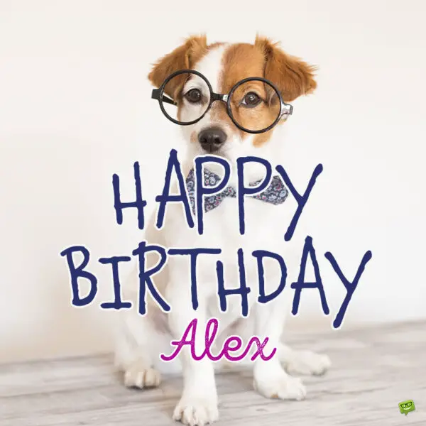 Happy Birthday image for Alex.