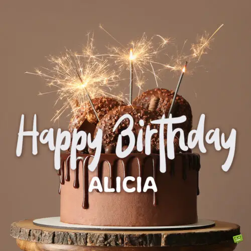 Happy Birthday image for Alicia.