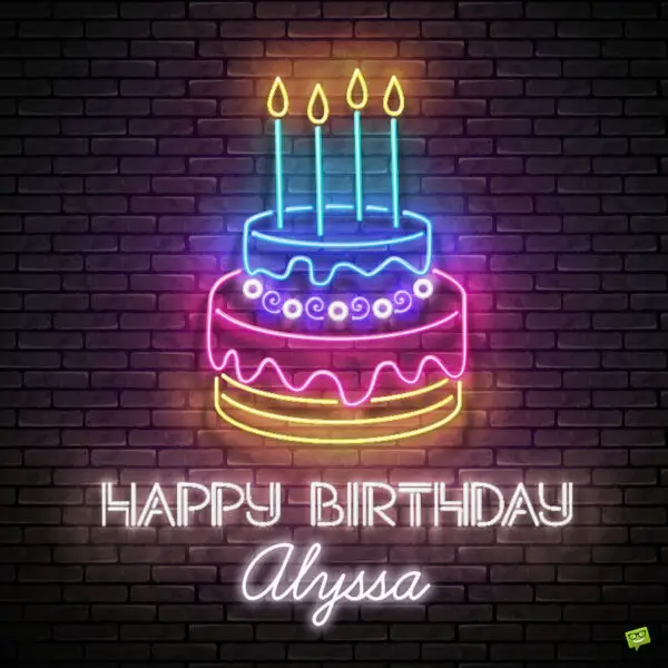 Happy Birthday image for Alyssa. | Birthday Wishes Expert Happy Birthday image for Alyssa.