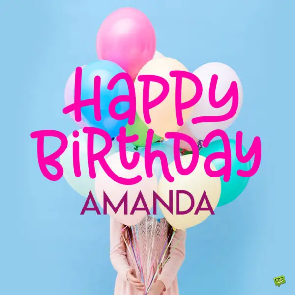 Happy Birthday image for Amanda.