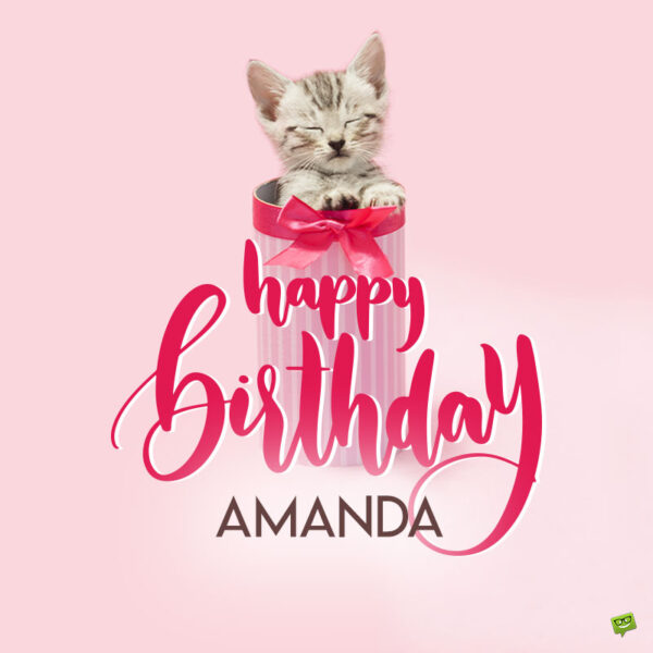 Happy Birthday image for Amanda.