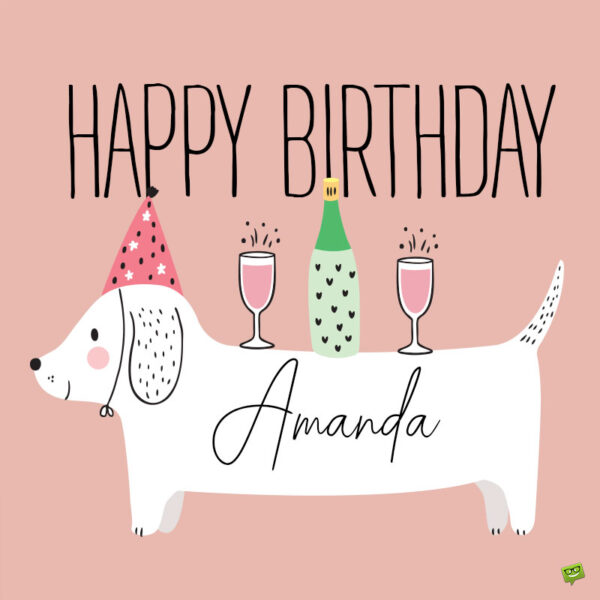 Happy Birthday image for Amanda.