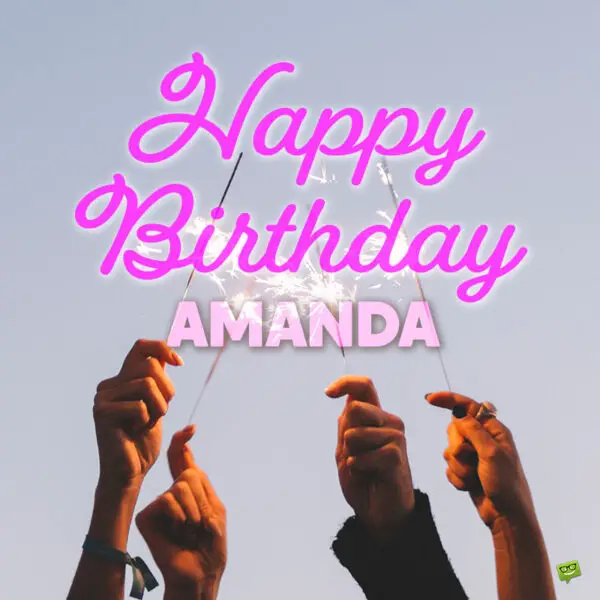 Happy Birthday image for Amanda.