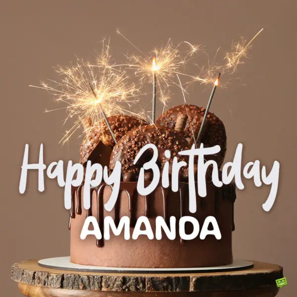 Happy Birthday image for Amanda.