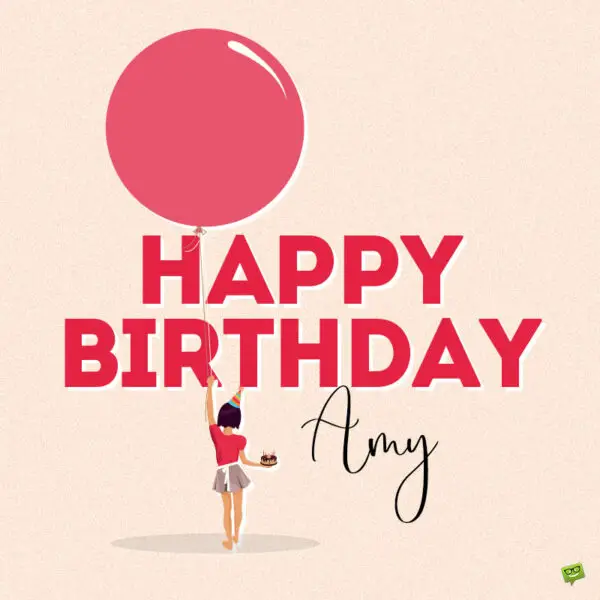 Happy Birthday image for Amy.