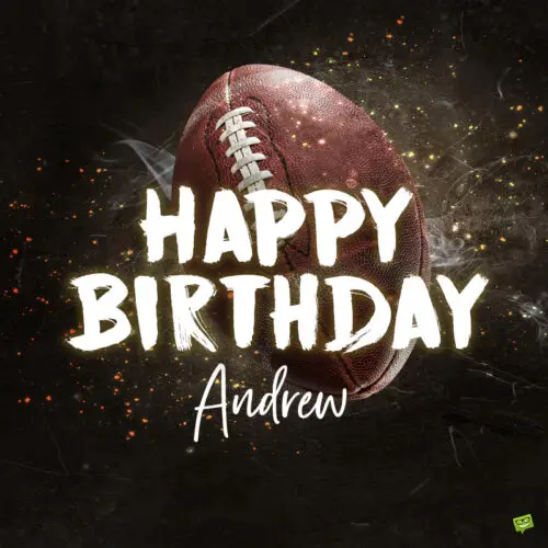 Happy Birthday image for Andrew.