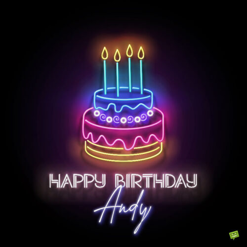 Happy Birthday image for Andy.