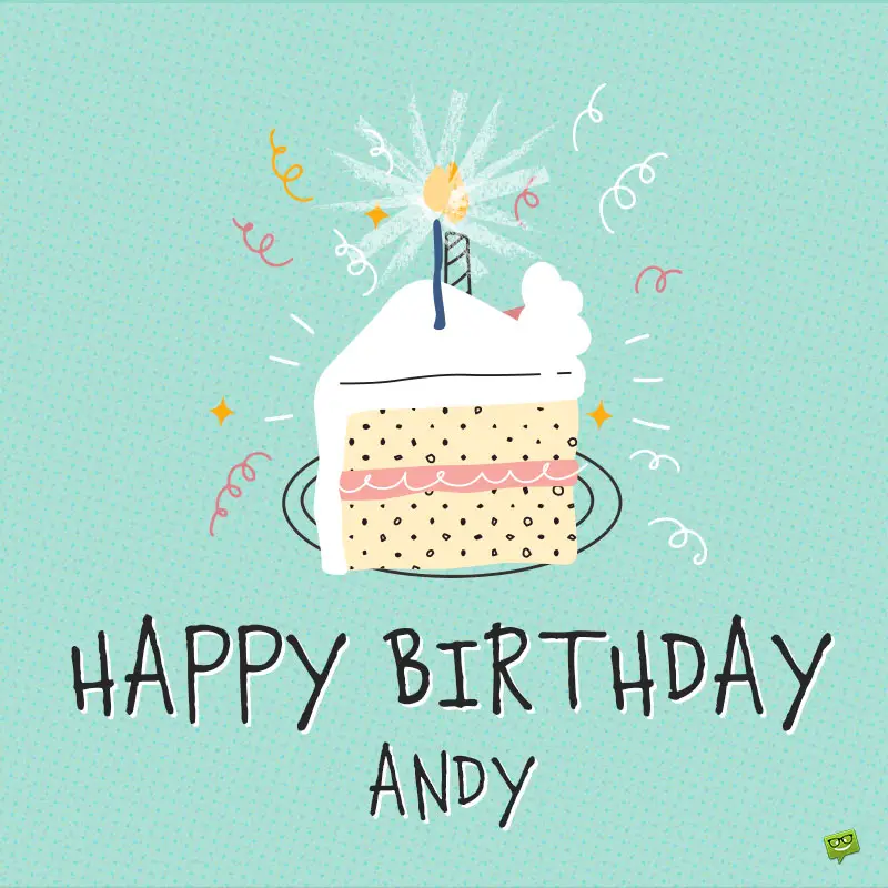 Happy Birthday image for Andy.