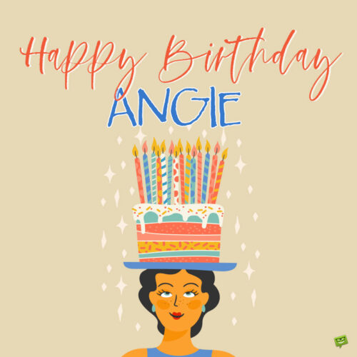 Happy Birthday Image for Angie.