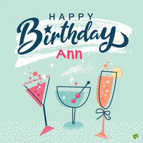 Happy Birthday Image for Ann.