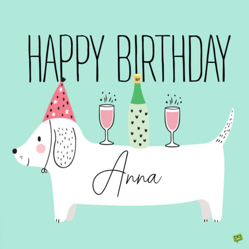 Happy Birthday Image for Anna.