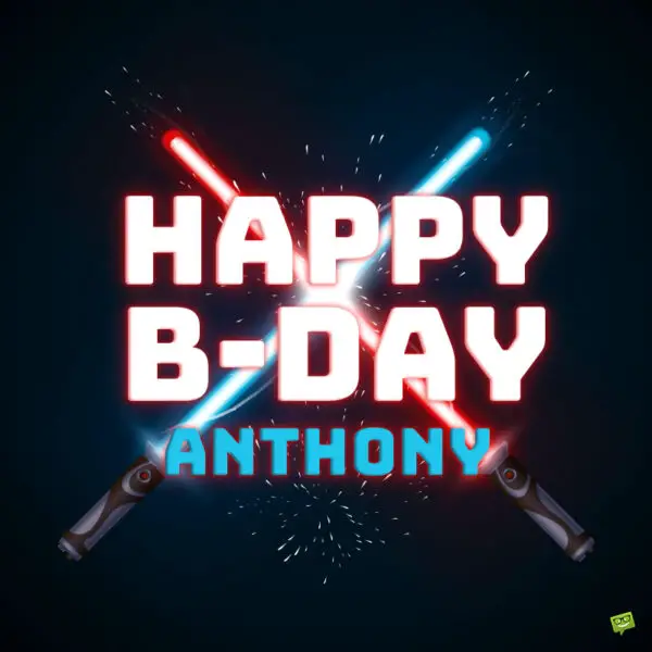 Happy Birthday image for Anthony.