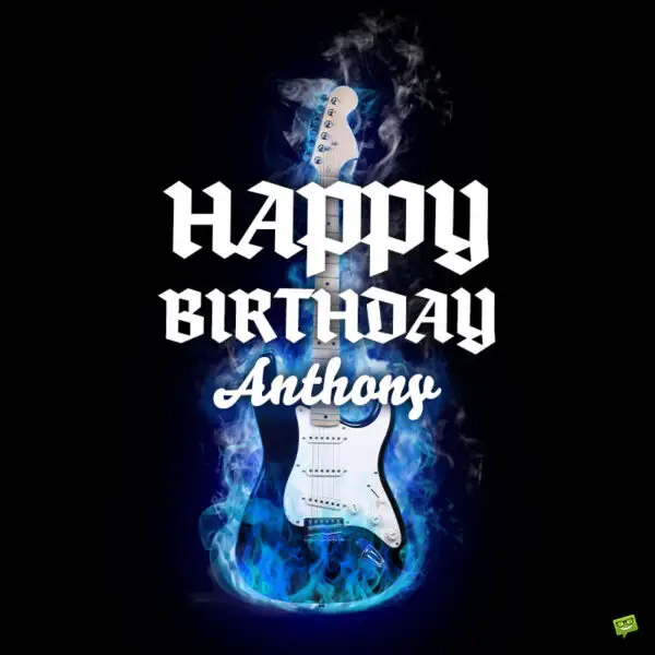 Happy Birthday image for Anthony.