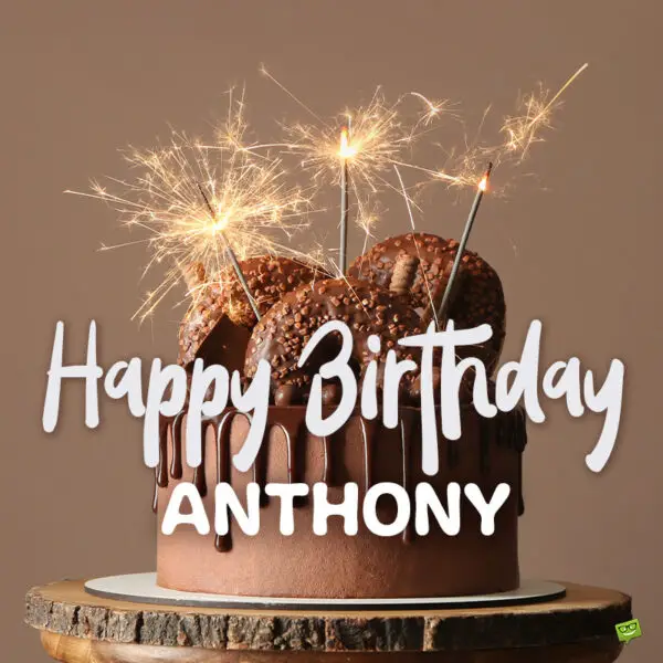 Happy Birthday image for Anthony.