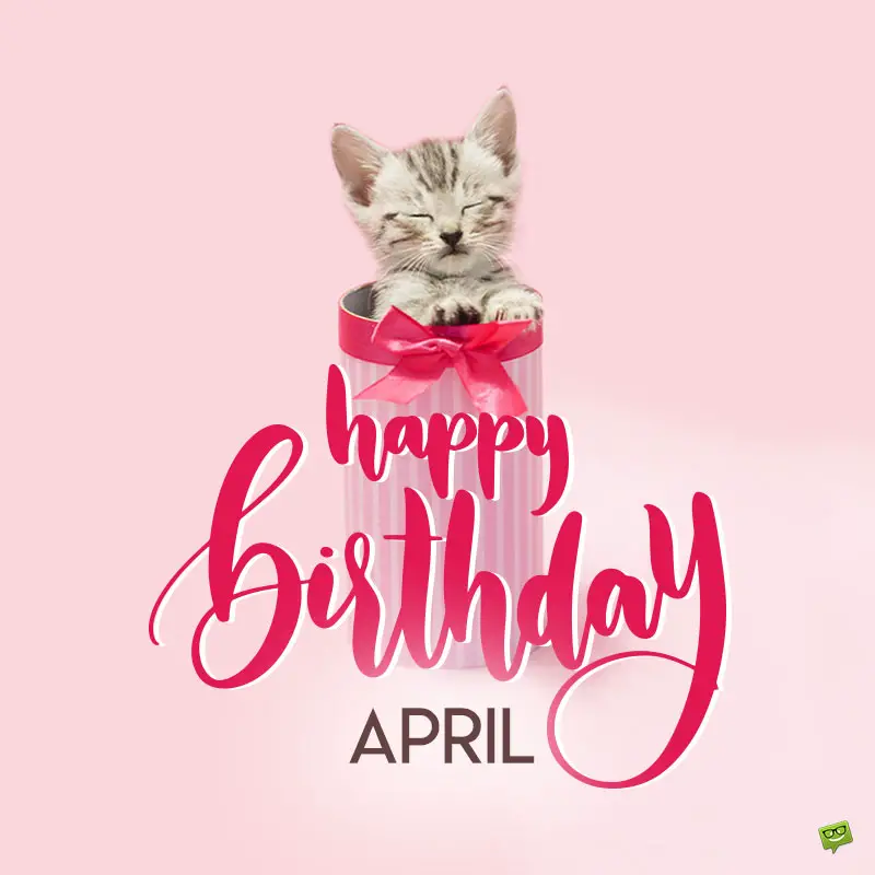 Happy Birthday Image for April.